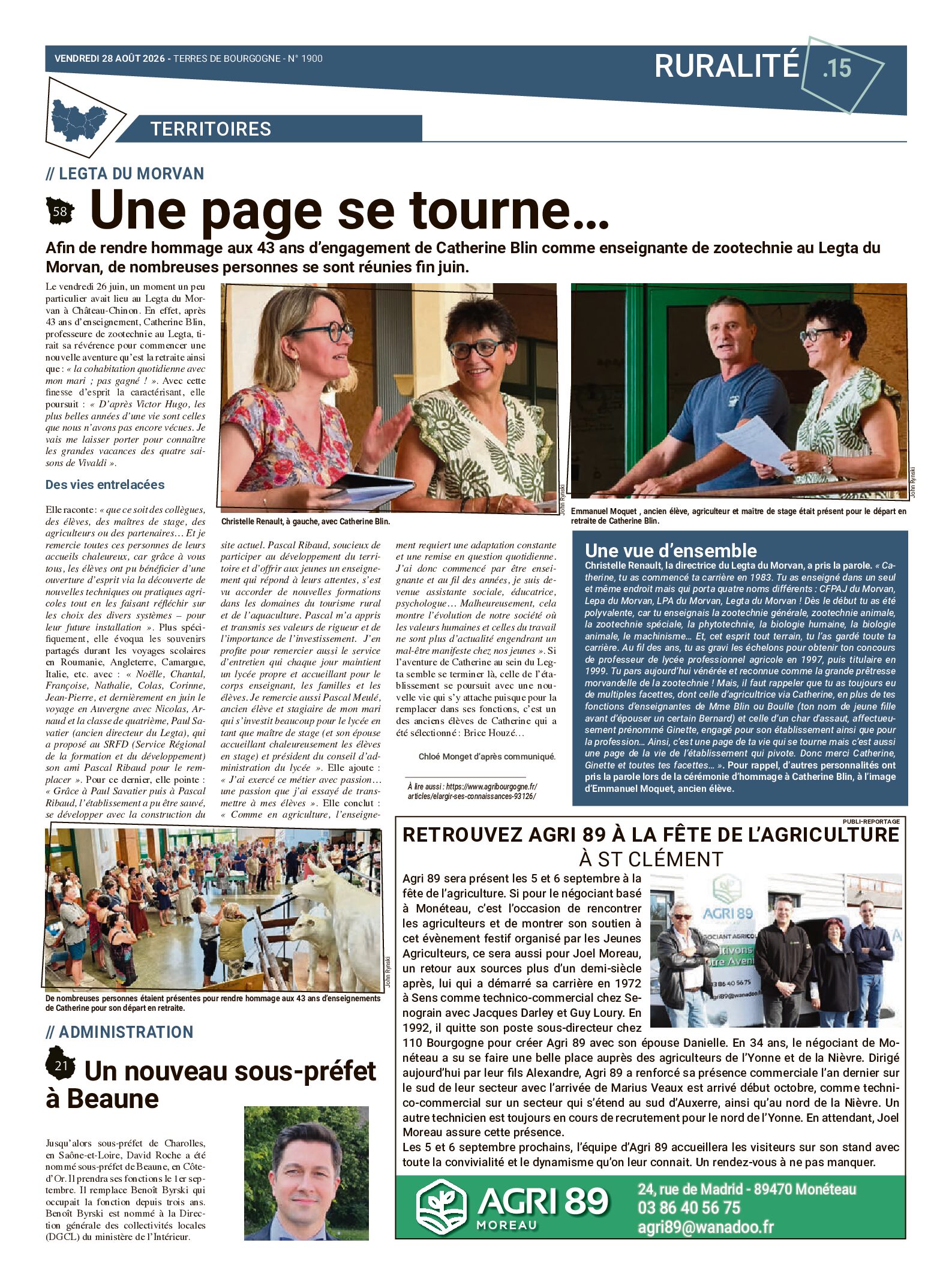 Une page se tourne…
